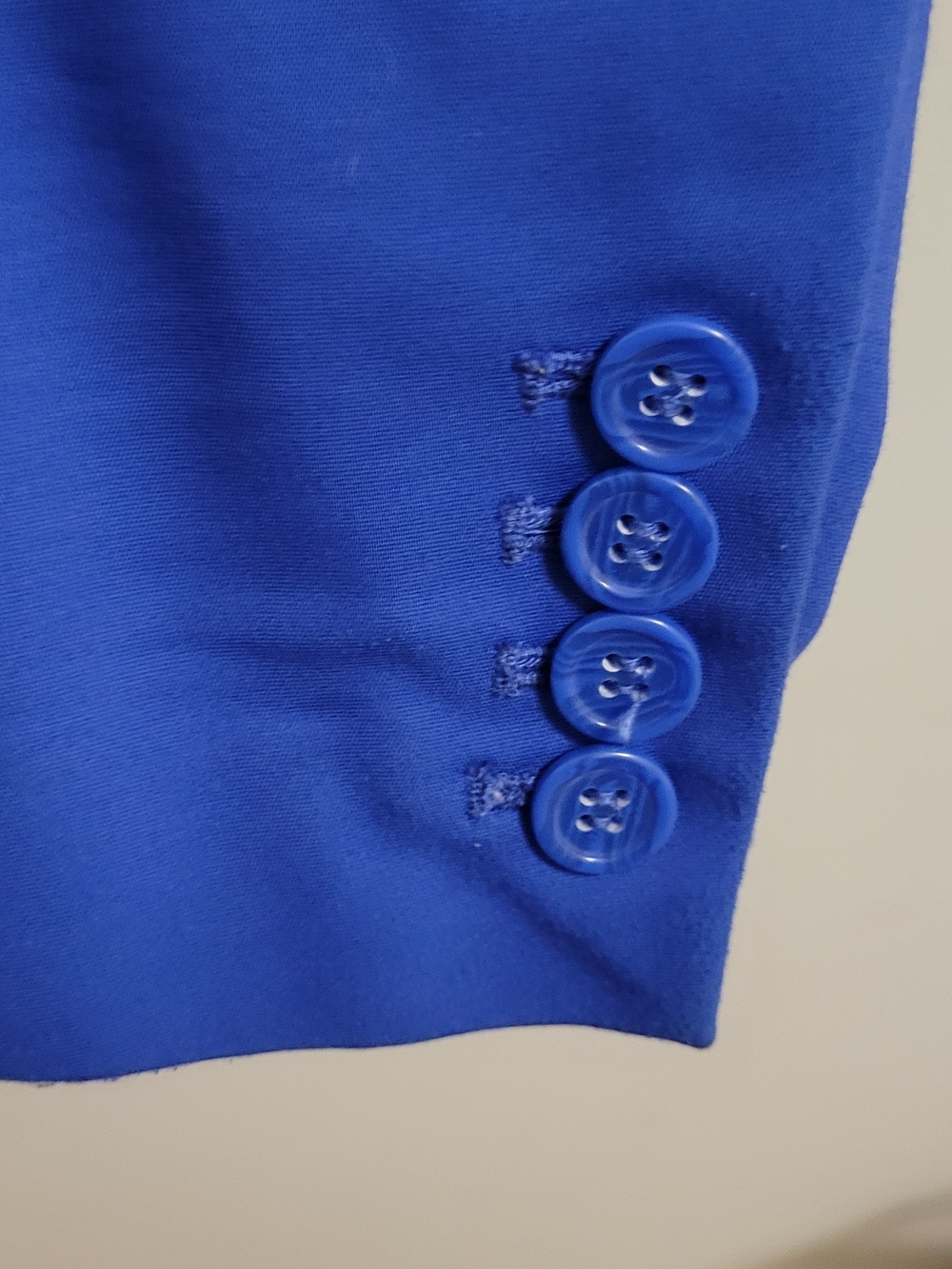 Lane Bryant Royal Blue One Button Blazer Size 18 - Picture 2 of 3